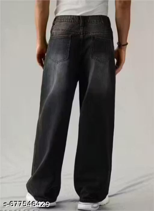 Men's Baggy Whisker Denim Jeans – Bold Street Style