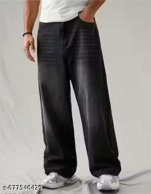 Men's Baggy Whisker Denim Jeans – Bold Street Style
